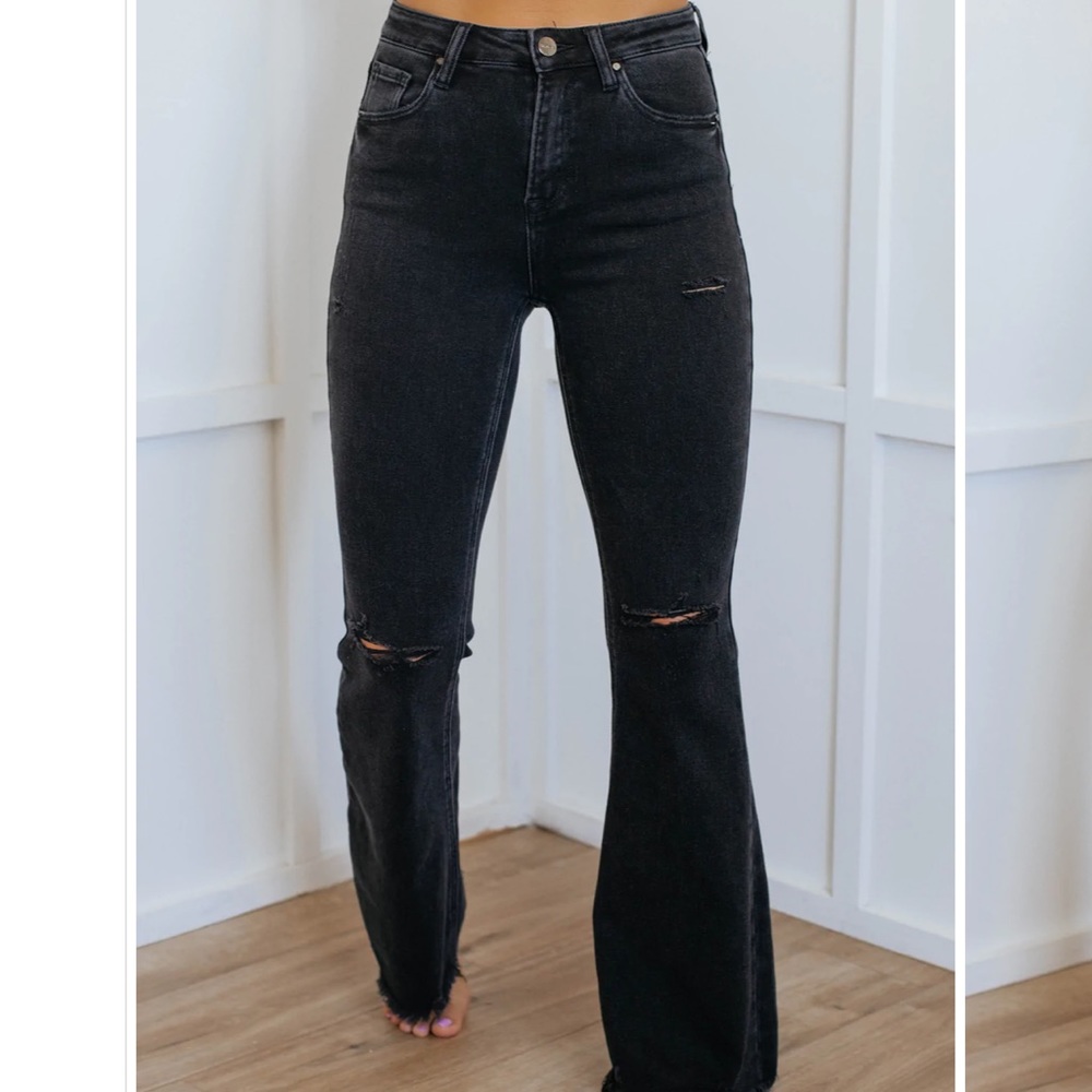 Black Sabrina Flare Jeans